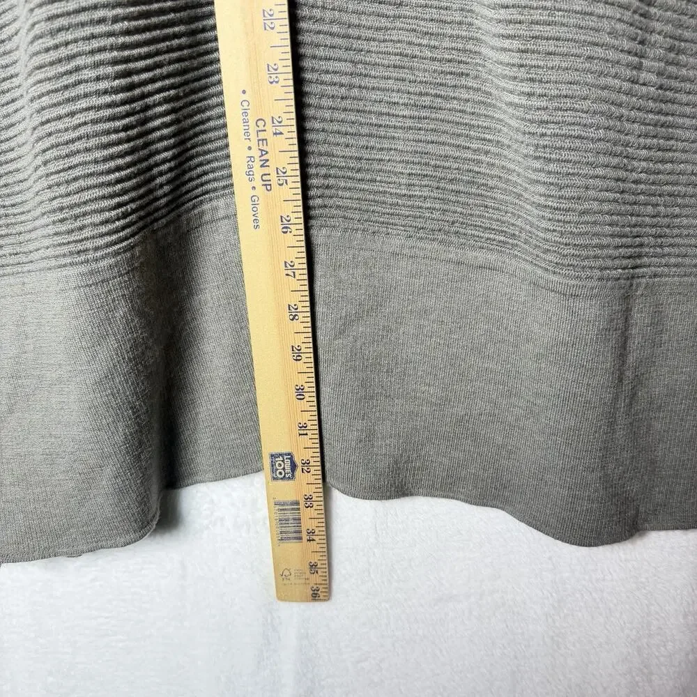 Lululemon Sit In Lotus Wrap II Sweater Cardigan Green Merino Wool Womens Size 10